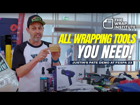 ALL WRAPPING TOOLS YOU NEED! For Color Change & PPF - Justin's Pate demo at FESPA 23