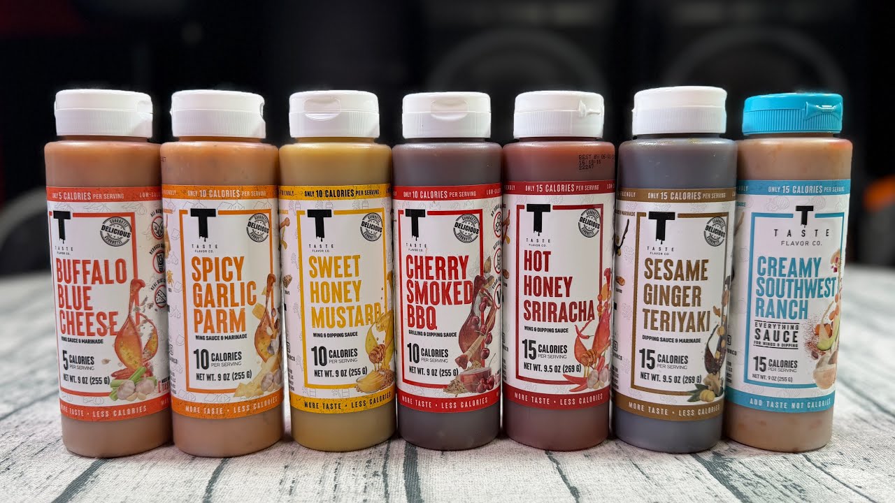 Taste Test - I Tried All The Joey Swoll Low Calorie Sauces