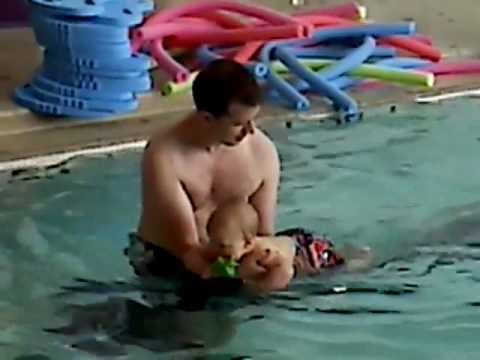 Ender at swim lessons