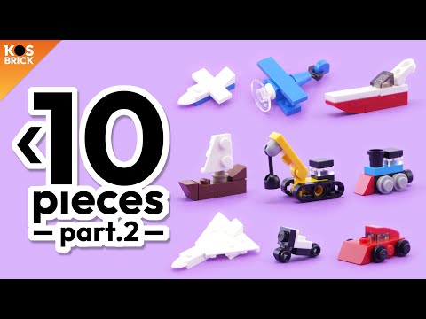 Lego Mini Vehicles Under 10 Pieces - Part 2 (Tutorial)
