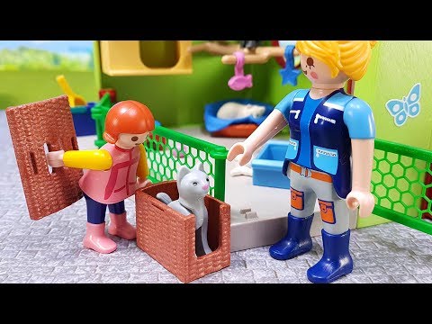 Playmobil Katzenpension Film 🐈 Kätzchen im Tierhotel 9276 🐱 Kinder Film Serie