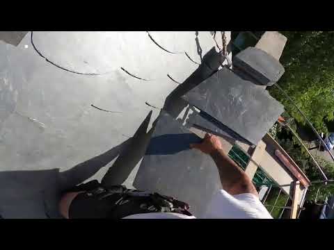 Herzkehle decken - Schieferkehle - Live vom Schieferdach in Berlin