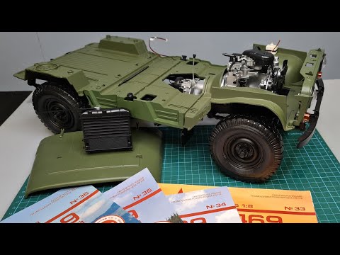 УАЗ 469 от Deagostini. Сборка УАЗ 469 от deagostini, номера 33,34,35,36 .Scale RC UAZ.
