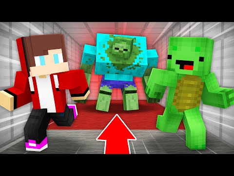 muzin - JJ And Mikey Are ESCAPING From A MUTANT ZOMBIE in Minecraft Maizen
