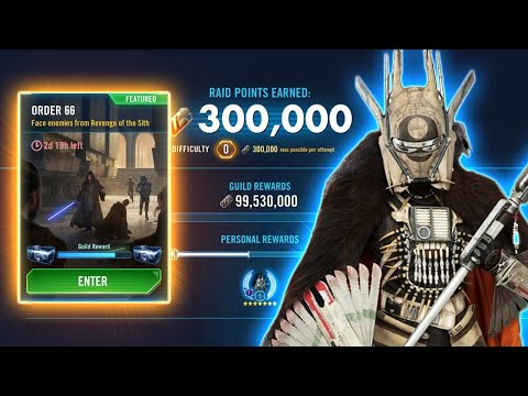 Enfys Nest solo's the Order 66 Raid for 300k! f2p need to farm her NOW.