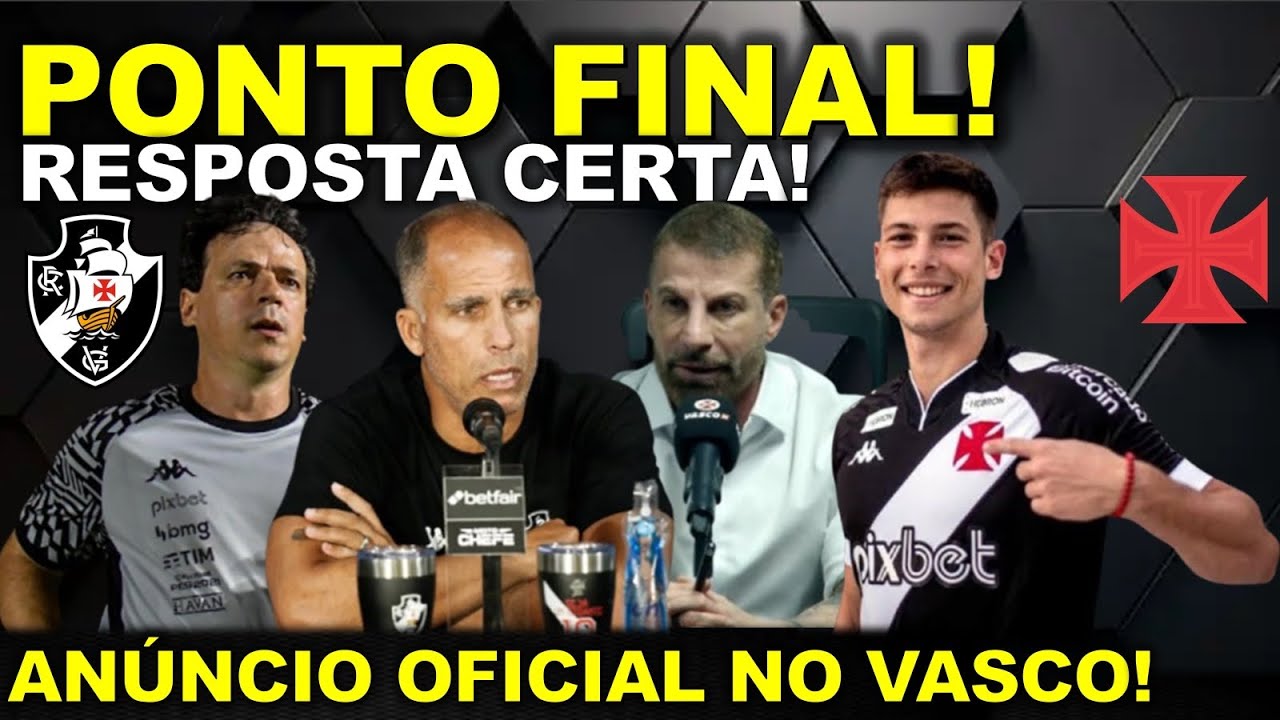 🚨PONTO FINAL!  RESPOSTA CERTA I ANÚNCIO OFICIAL NO VASCO I FIM DA PALHAÇADA I COBRANÇA DA TORCIDA E+