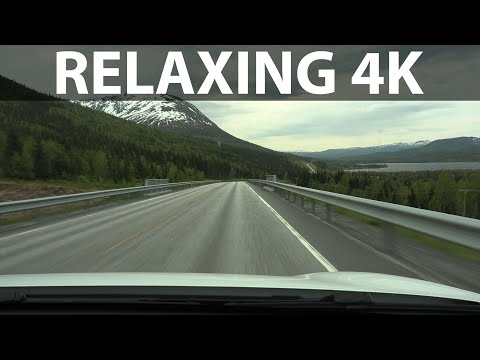 Norway 4k Driving E6 Korgen to Mosjøen