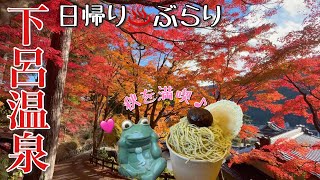 【下呂温泉】弾丸♨️日帰りでも楽しい‼️温泉さんぽ／Strolling in a hot spring resort town in late autumn