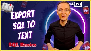 🛢 How to Export SQL Query To TEXT File? SSMS Method 🤯 Q&A: 2-minute SQL