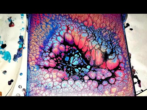 #23.🤯😲WOW Amazing Pearl Cells Result using Metallic Extreme Sheen paint~Pearl Flip Cup #acrylicpour