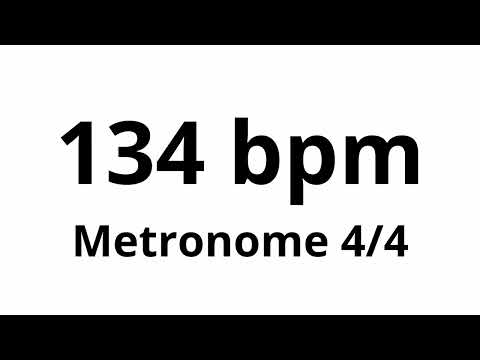 134 bpm tempo ' metronome ' 4/4