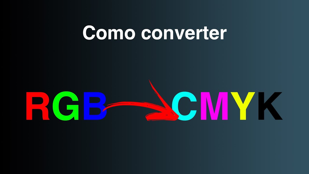 Como converter de RGB para CMYK