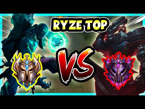 [Best Ryze NA] DOMINATING Top Lane as Ryze VS Gangplank (Challenger Solo Queue Gameplay)