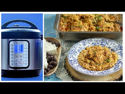 Instant Pot Greek Chicken & Orzo Youvetsi A Crowd Pleaser!!!
