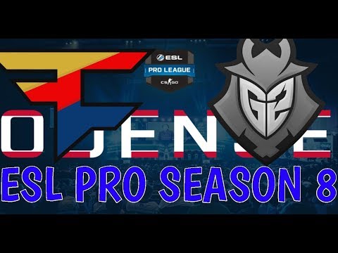 Faze vs G2  ESL Pro League Season 8 Highlights CSGO - Overpass