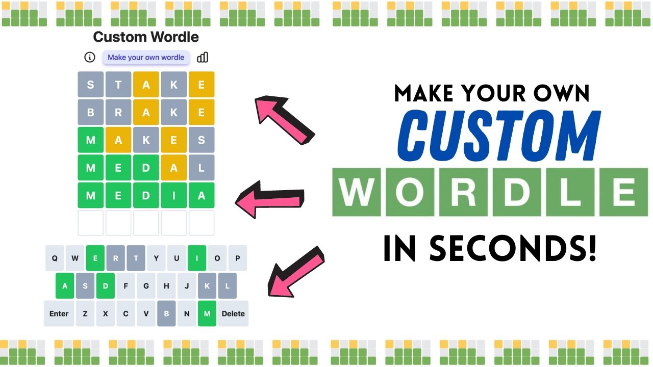 Create a Custom WORDLE in Seconds with MyWordle