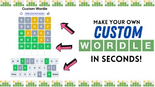 Create a Custom WORDLE in Seconds with MyWordle