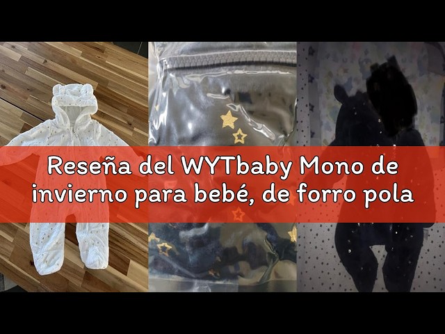 Vídeo relacionado con Generisch Mono para bebé recién nacido, traje de bebé, manoplas, para invierno, traje de nieve, forro polar, mono con capucha, beige, 0-3 meses