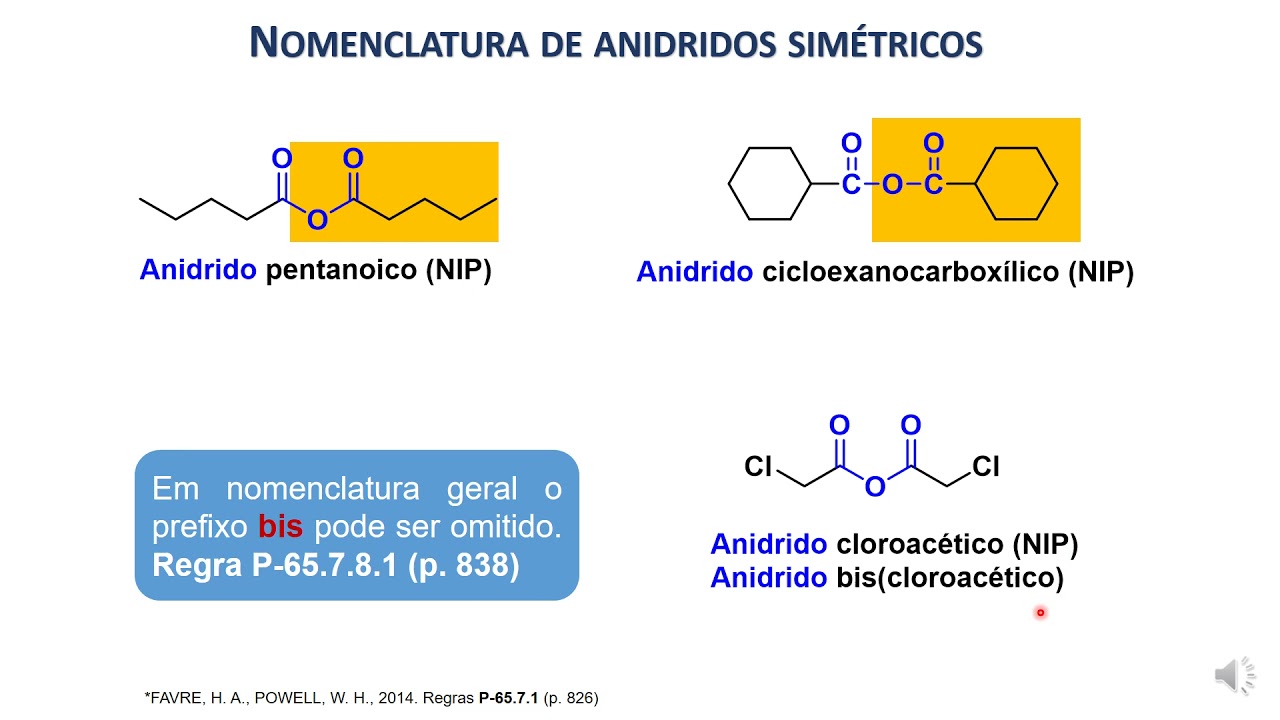 Derivados de Ácidos carboxílicos -   Anidridos - Partes 4