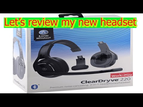 Rand McNally Cleardryve 220 bluetooth headset review