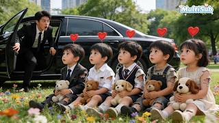 CEO Saved 5 Little Beggars Who Looked Like Mini Versions of Himself, Unaware Their Mom Is His Maid!