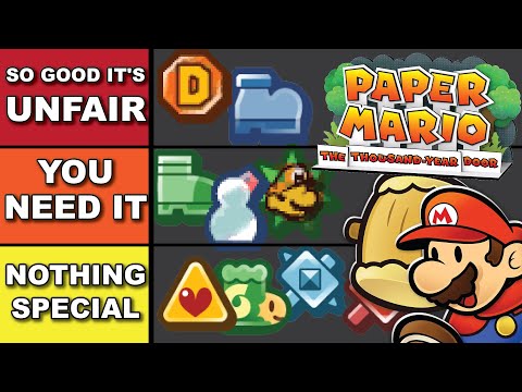 Ranking ALL BADGES in Paper Mario: The Thousand-Year Door!! ("Danger Mario" Tier List)