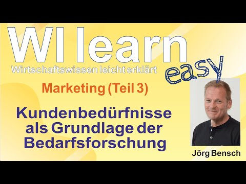 Marketing (Teil 3) - Kundenbedürfnisse als Grundlage der Bedarfsforschung