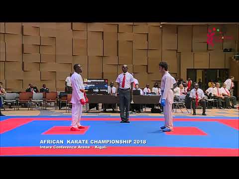 Kollo Ndzomo Jean Marc (CAMEROON) vs Elsawy Ali (EGYPT) || Male Kumite -67 KG