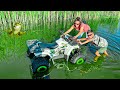 Den Is Studying The Work Of The ATV Maintenance Master