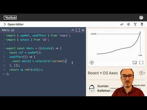 Datavis 2020 episode 51 - React & D3 Axes with useRef and d3 axis