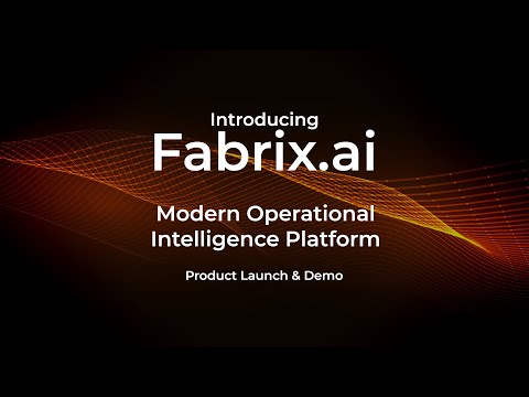 Agentic AI Operational Platform - Product Launch & Demo | Fabrix.ai Launch | Shailesh Manjrekar