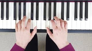 How to play G Minor Harmonic Scale on the Piano (Right & Left Hand - Correct Fingering)