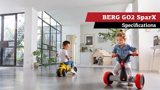 Paspiriama mašina minamas kartingas vaikams nuo 10 mėn. iki 2,5 metų | Gokart Sparx Yellow 2in1 | Berg 24.50.04.00
