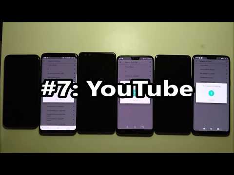 BATTERY TEST! OnePlus 6 vs Huawei P20 Pro vs iPhone X vs Galaxy S9+ vs LG G7 vs HTC U12+ 🔥