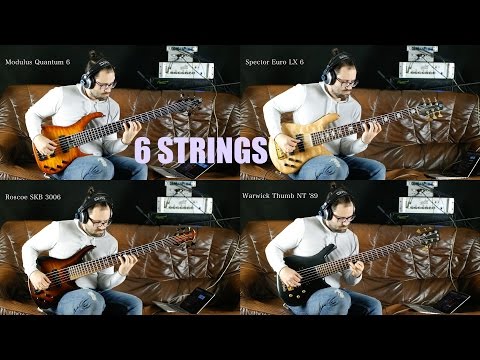 6-String Basses | Modulus | Roscoe | Spector | Warwick - Comparison fb.com/angeldust.guitars