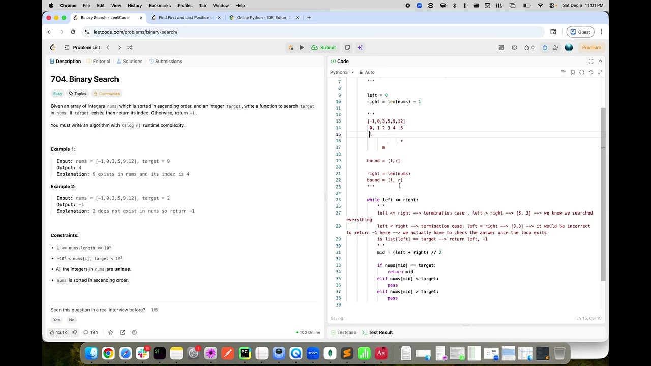 Binary Search Template - Works for all problems