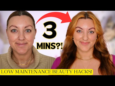 HOW TO CHEAT AT BEING LOW MAINTENANCE! Get Glam in UNDER 5 MINUTES?