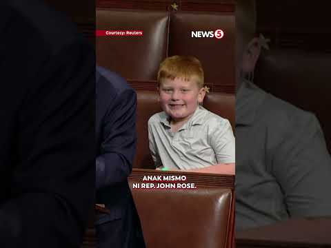 Anak ng US Congressman, nag-viral matapos mag-make face sa US House