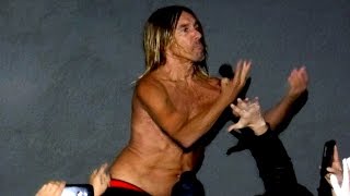 Iggy Pop jumps in crowd during &#39;Fall In Love With Me&#39; at Greek Theatre, LA - 28-04-2016