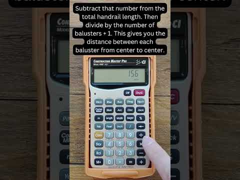 How to calculate the number of balusters you need & find their on-center spacing