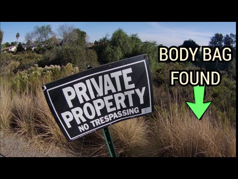 Stealth Camping Ditch Dive and Body Bag found