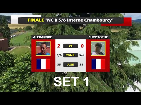Christophe (5/6) vs Alexandre (5/6) - Finale Tournoi ASMC - 1er set - 25/06/2016