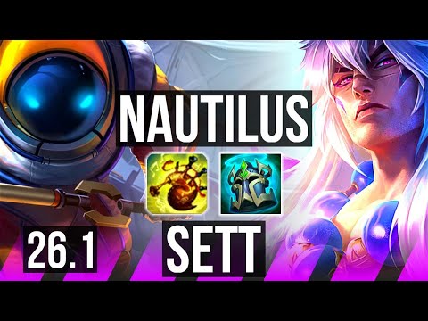 NAUTILUS & Kai'Sa vs SETT & Yunara (SUP) | KR Master | 26.1