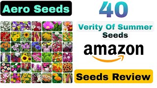 Online Aero 40 Seeds Verity | Summer Flowers Seeds | Unboxing And Quick Review (PART 1)