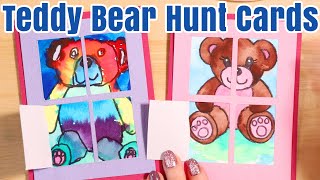 How to Draw a Teddy Bear Kids Card Craft