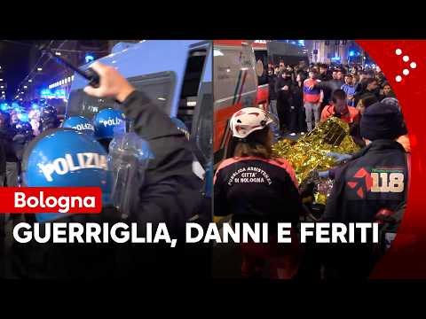 Protesta contro guerra e carovita, guerriglia a Bologna: danni e feriti