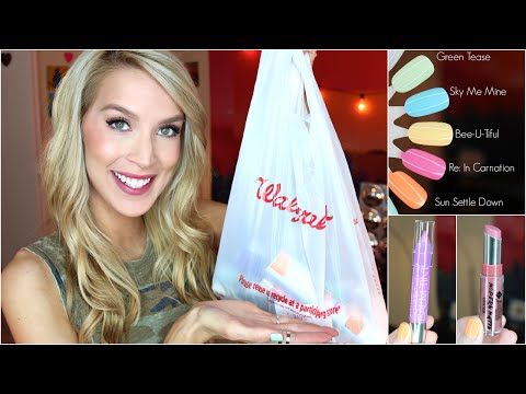 Drugstore Haul & Review || Lips + Nail Polish OD | LeighAnnSays Video