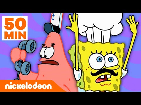 Capa de Bob Esponja | 50 MINUTOS do melhor da 2ª temporada | Nickelodeon em Português