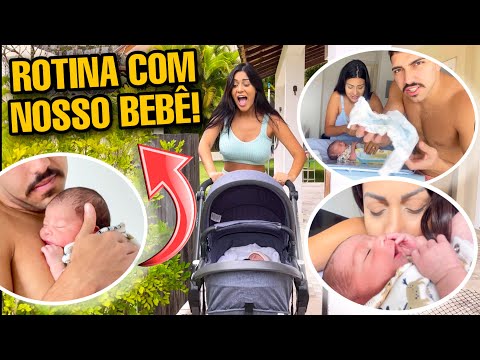 NOSSA NOVA ROTINA COM RECÉM NASCIDO!! 😱😍 *rotina da manhã*