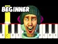 Skibidi Toilet 6 (Party) - Fast and Slow (Easy) Piano Tutorial - Beginner